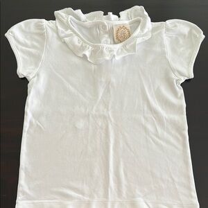 The Beaufort Bonnet Co White Ruffled collar Tee